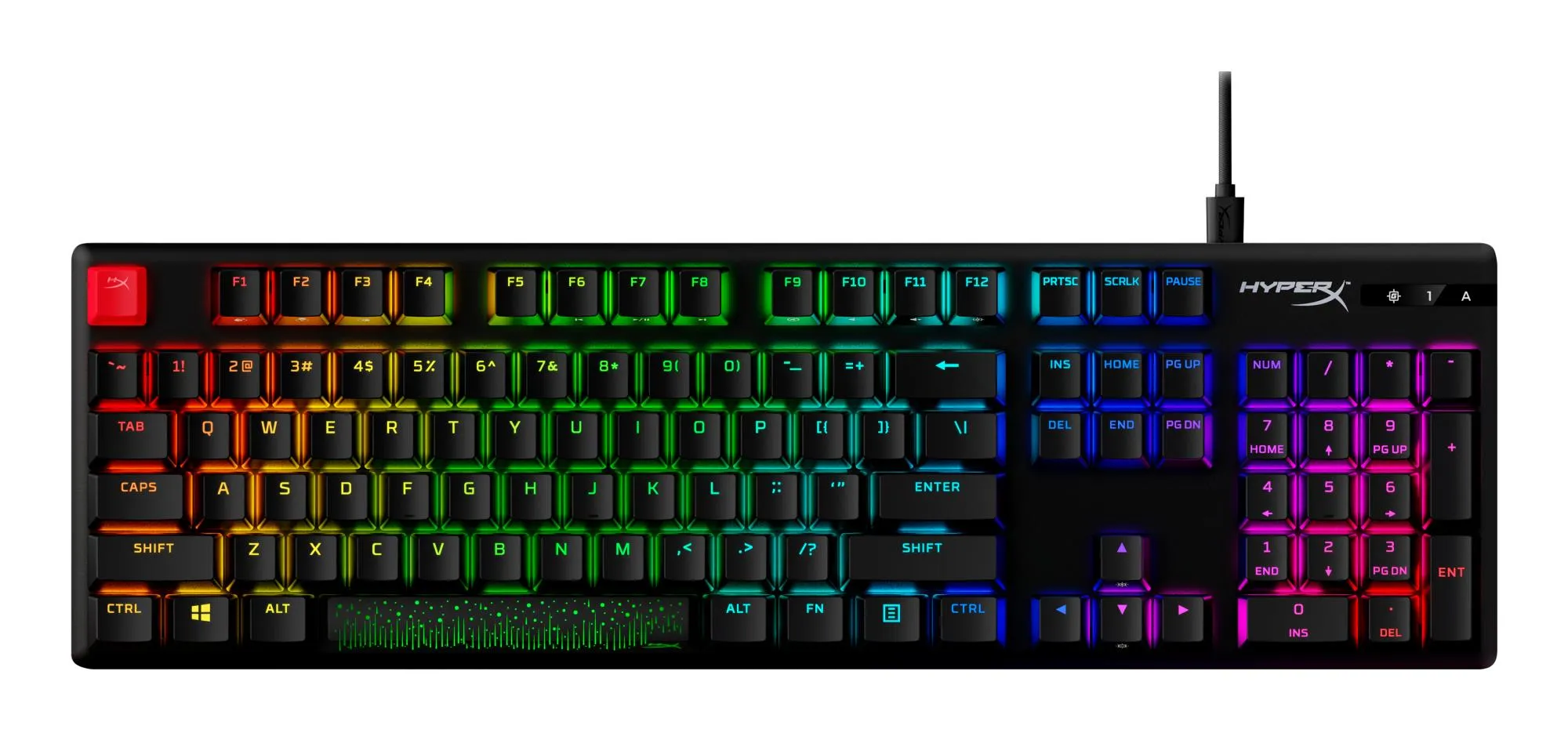 HyperX Mechaninė žaidimų klaviatūra Alloy Origins PBT HX Blue 639N4AA#ABA